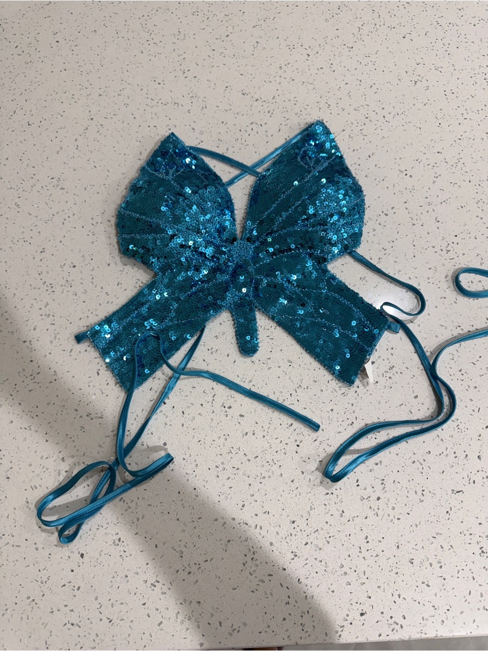 Sequin Teal Butterfly Costume Top